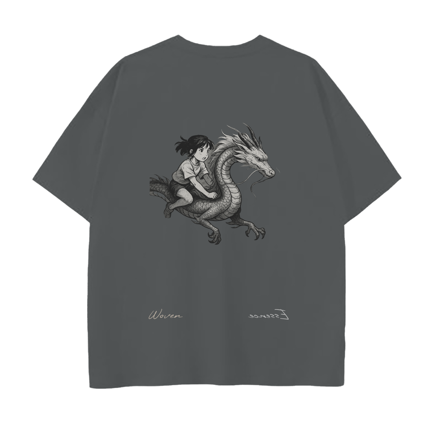 Chihiro and Haku’s Sky Scene loose fit T-Shirt - 250 GSM