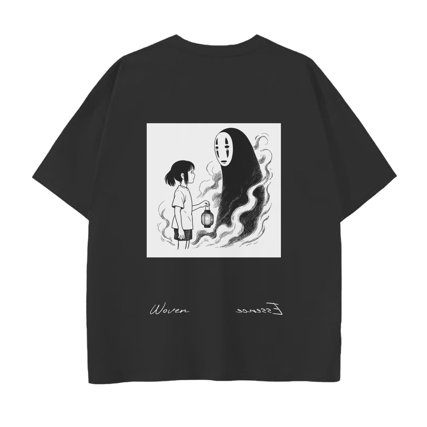 No Face Encounter Drop Shoulder T-Shirt - 250 GSM