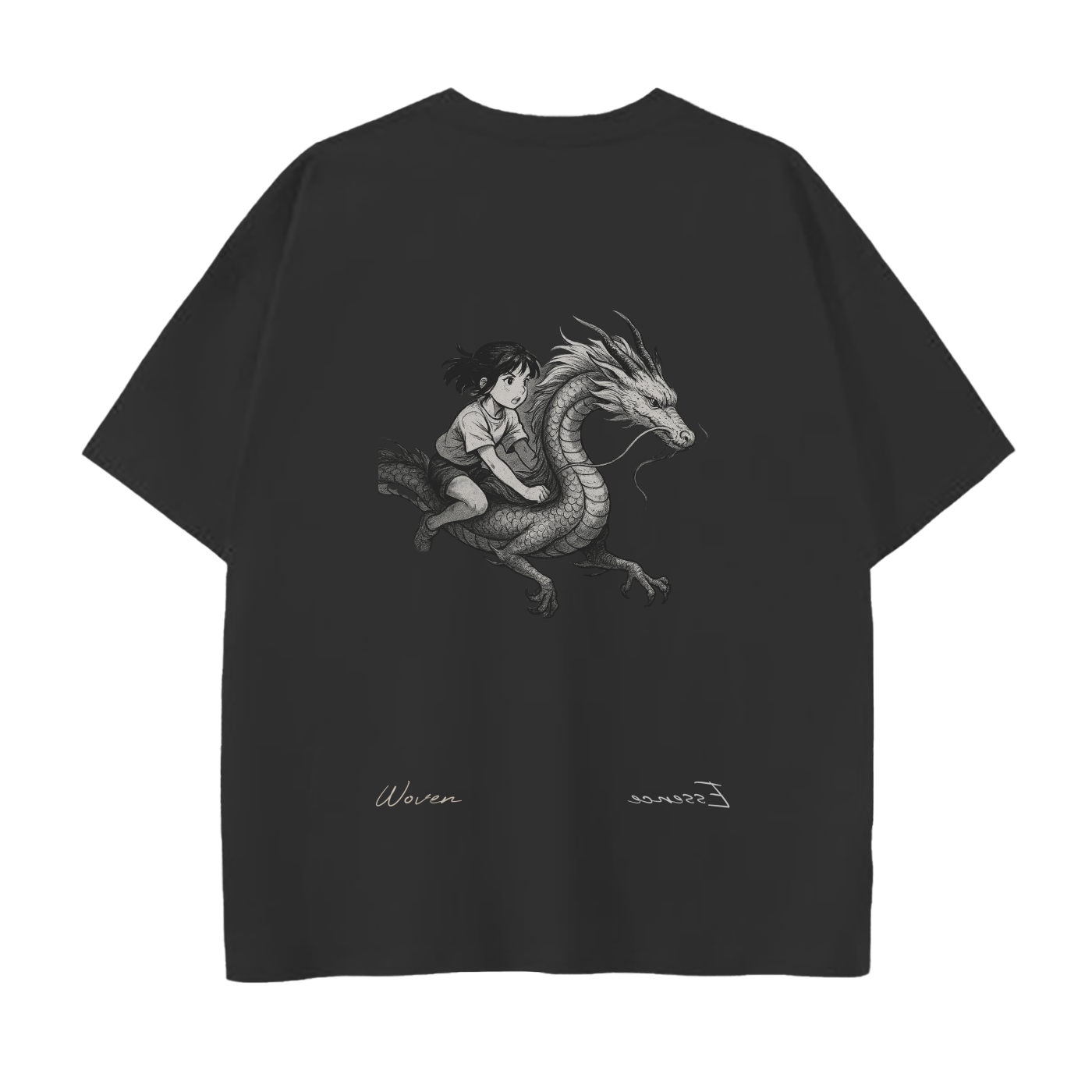 Chihiro and Haku’s Sky Scene loose fit T-Shirt - 250 GSM