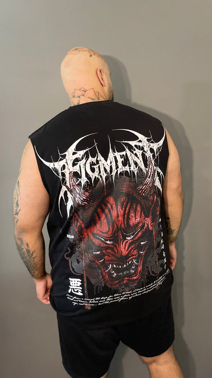 "Veiled Wrath" Oversized Muscle Tee