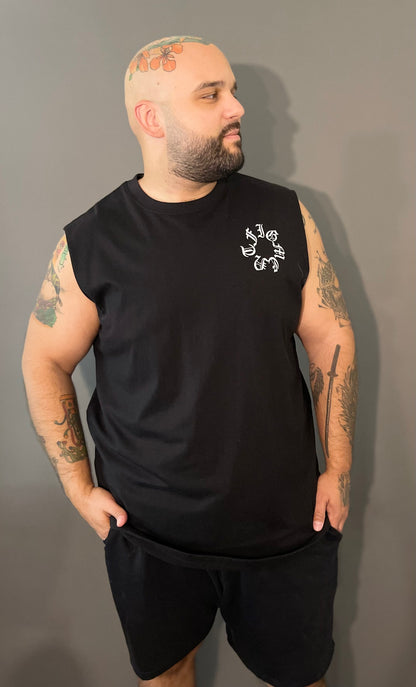 "Veiled Wrath" Oversized Muscle Tee