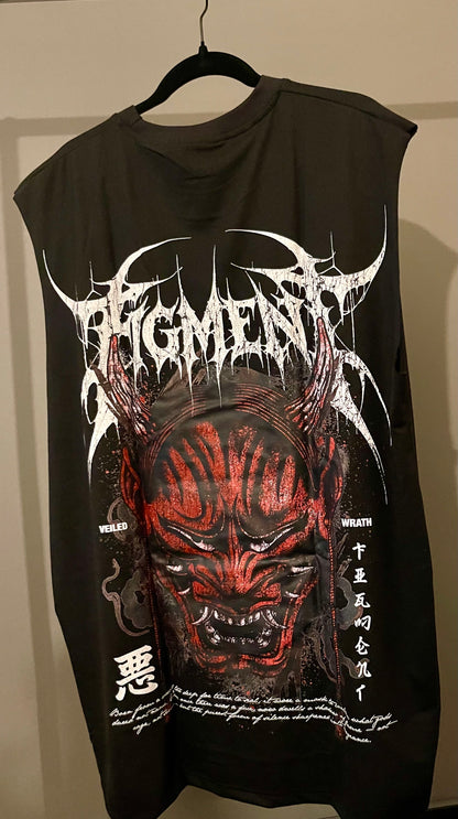 "Veiled Wrath" Oversized Muscle Tee